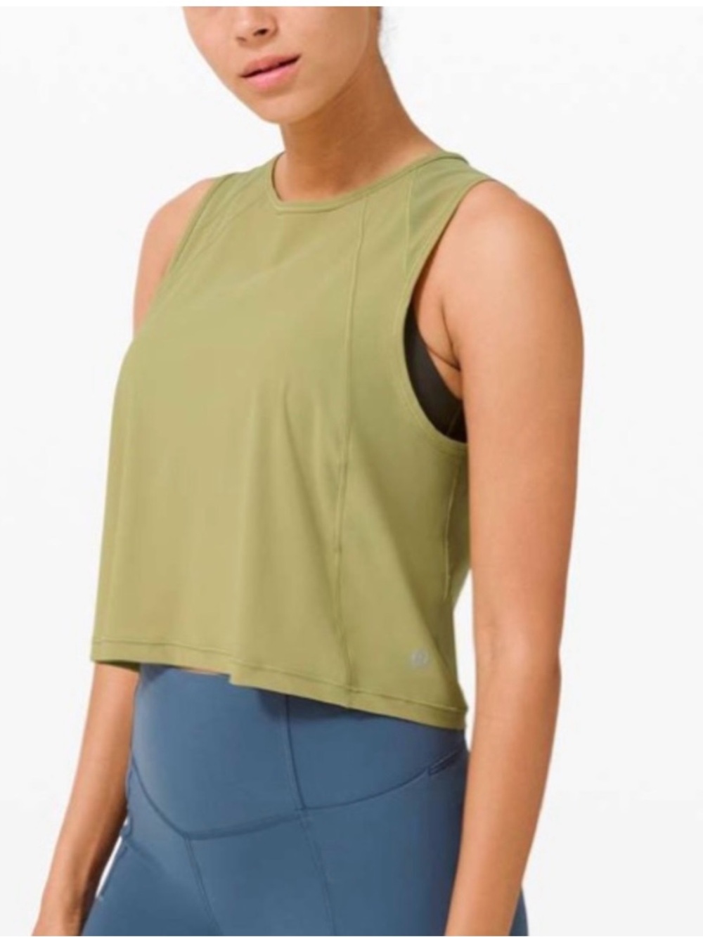 Lululemon Sculpt Tank *Cropped in Hazel Green